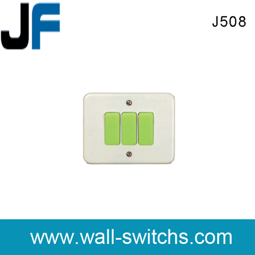 J508 3 gang  switch electrical switch