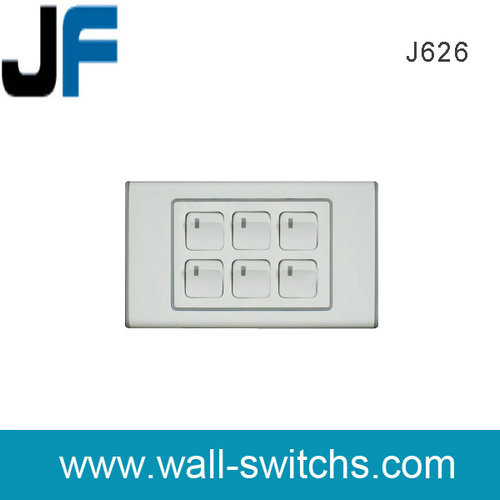 J626 6 gang Vietnam wall switch