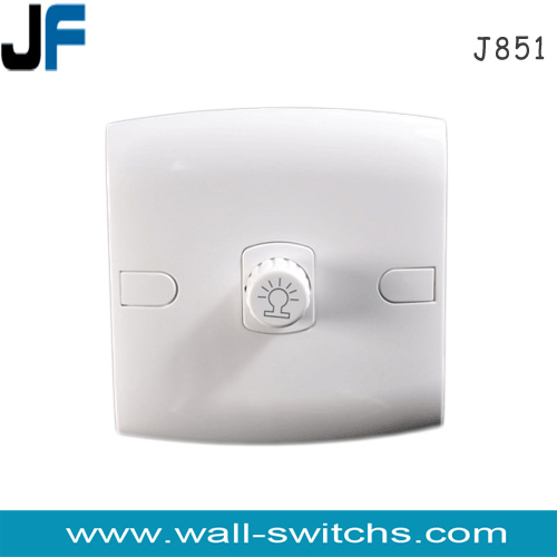 J851 1 gang dimmer (500W 127V) PC,ABS 10A281V Kuwait made in china wall dimmer switch
