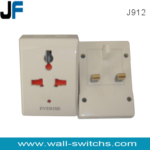  sockets male to male electrical plug adapter