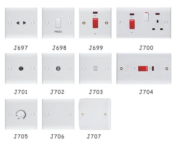 JFBSA series: British standard wall switches and sockets made in China