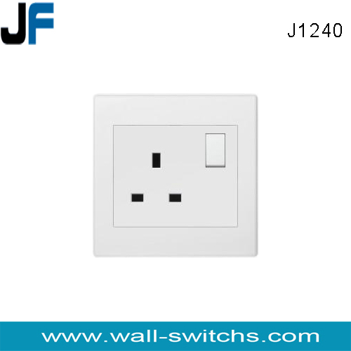 J1240 white colour Jordan PC switch and socket