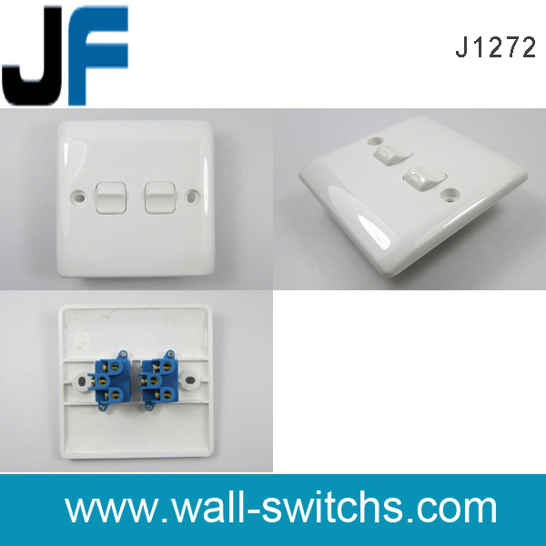 J1272 2G switch white colour Bangladesh PC 250v switch