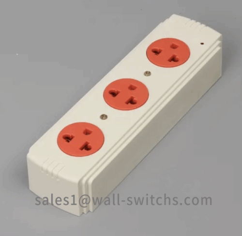 193 194 Cable de extensión de enchufe naranja de 4 3 vías, enchufe de Perú, proveedor de fábrica de China